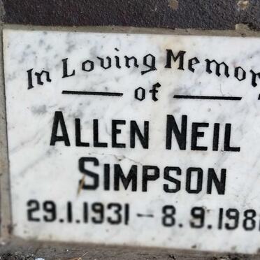 SIMPSON Allen Neil 1931-1982