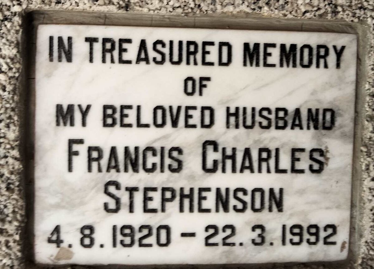 STEPHENSON Francis Charles 1920-1992