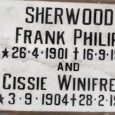 SHERWOOD Frank Philip 1901-1957 & Cissie Winifred 1904-1995