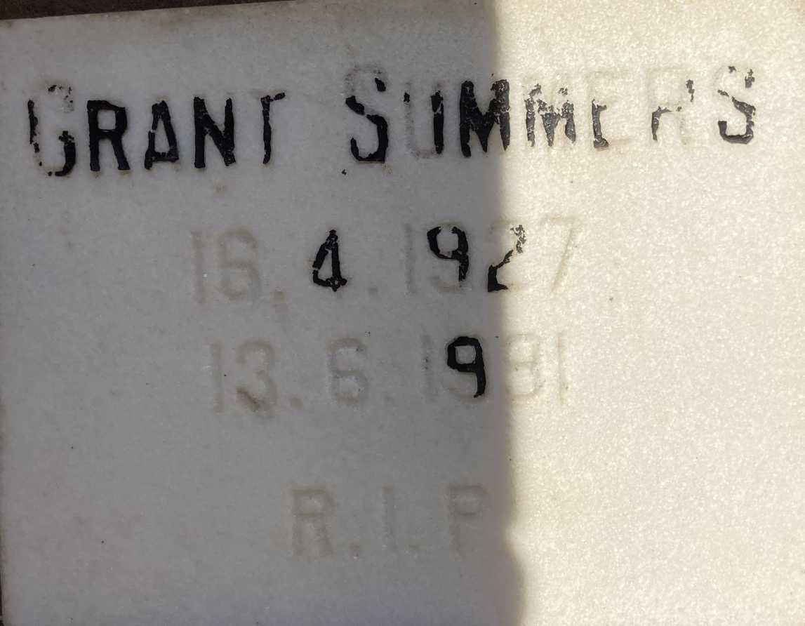SUMMERS Grant 1927-1981