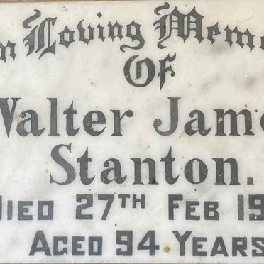 STANTON Walter James -1954