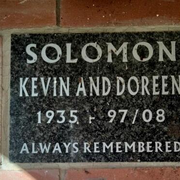 SOLOMON Kevin 1935-1997 & Doreen 1935-2008