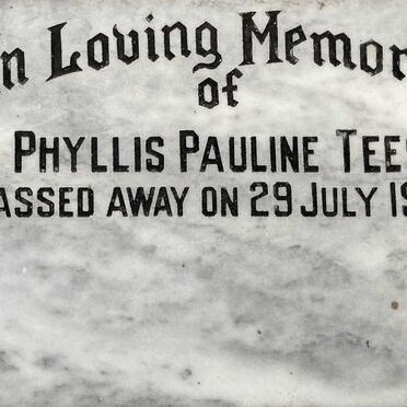 TEES Phyllis Pauline -1985