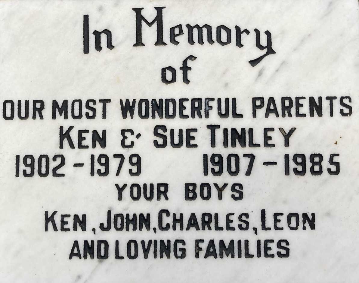 TINLEY Ken 1902-1979 & Sue 1907-1985