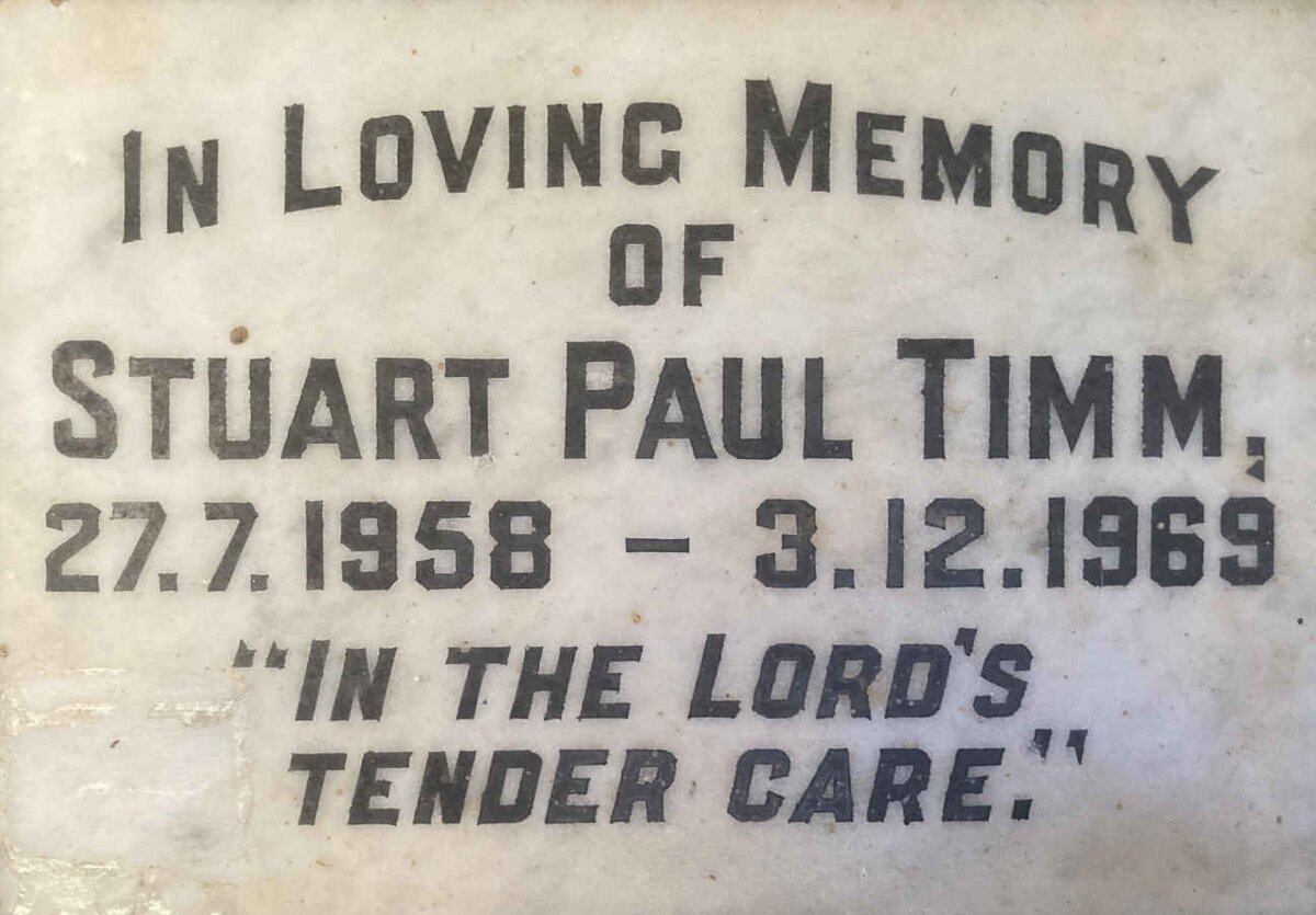 TIMM Stuart Paul 1958-1969