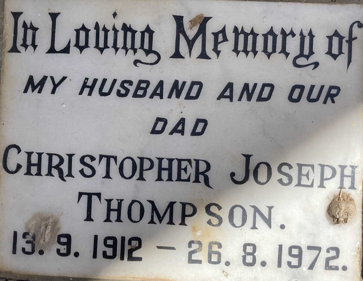 THOMPSON Christopher Joseph 1912-1972