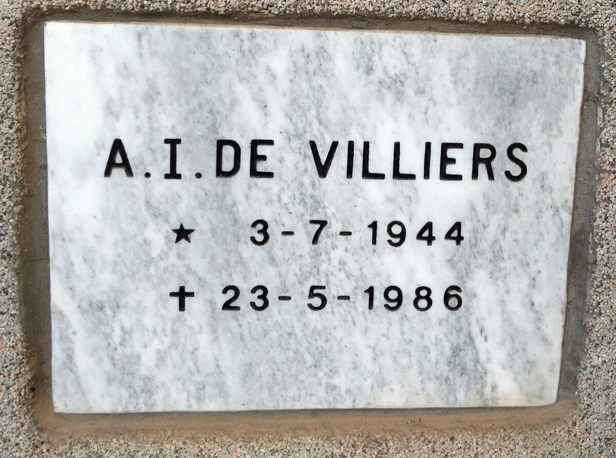 VILLIERS A.I., de 1944-1986