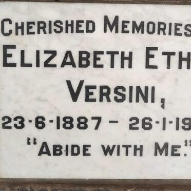 VERSINI Elizabeth Ethel 1887-1968