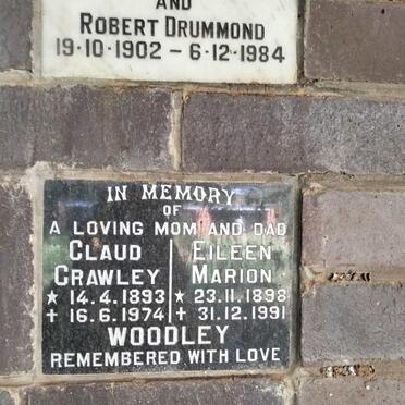WOODLEY Claud Crawley 1893-1974 & Eileen Marion 1898-1991