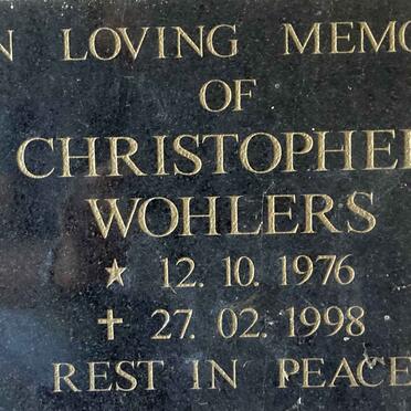 WOHLERS Christopher 1976-1998