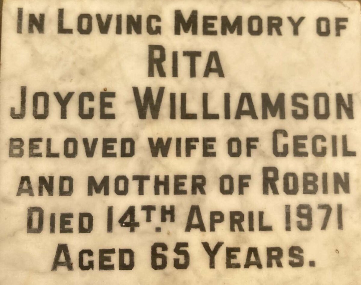 WILLIAMSON Rita Joyce -1971