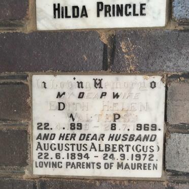 WALTERS Augustus Albert 1894-1972 & Edith Helen 1896-1969