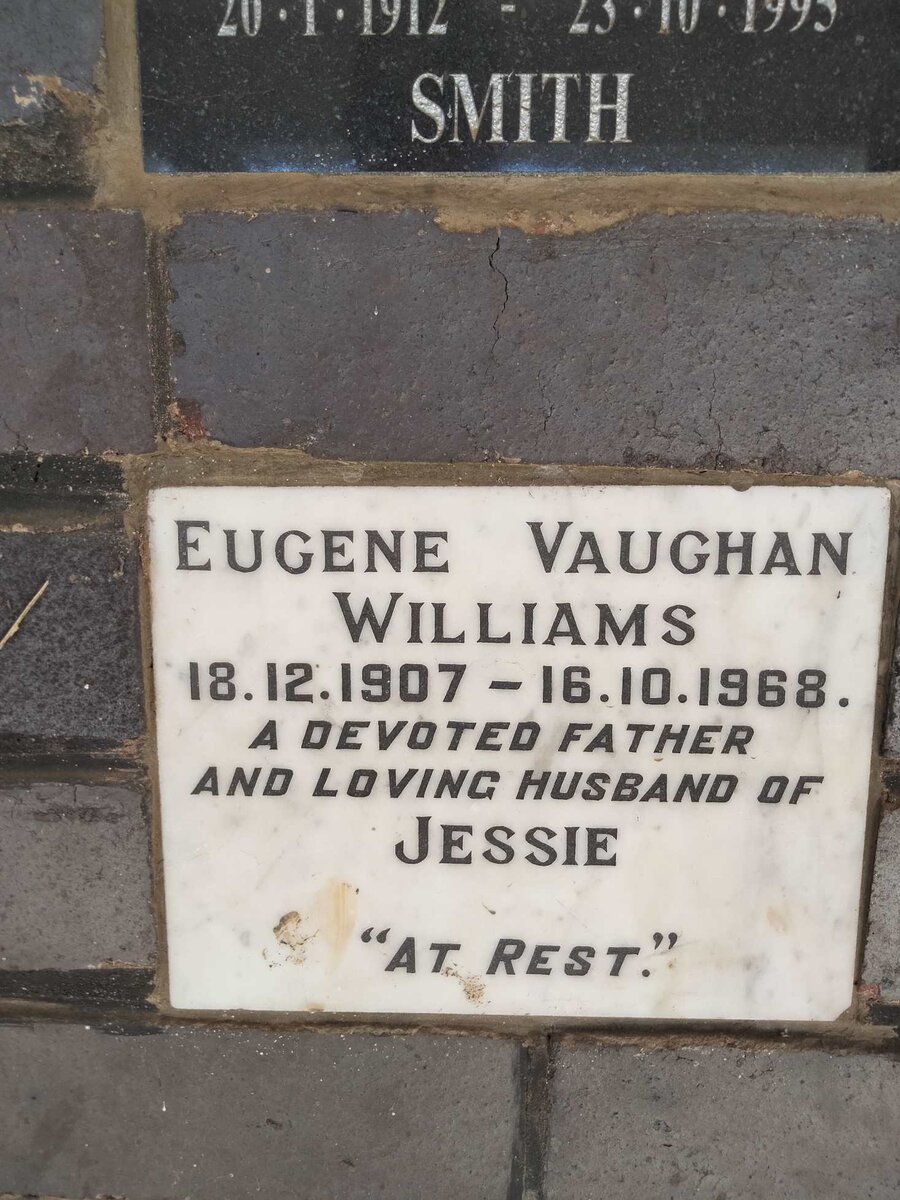 WILLIAMS Eugene Vaughan 1907-1968