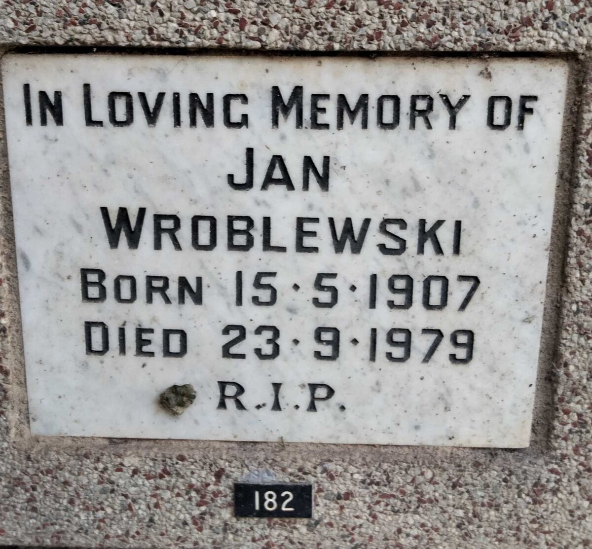 WROBLEWSKI Jan 1907-1979