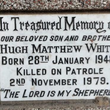 WHITE Hugh Matthew 1948-1979