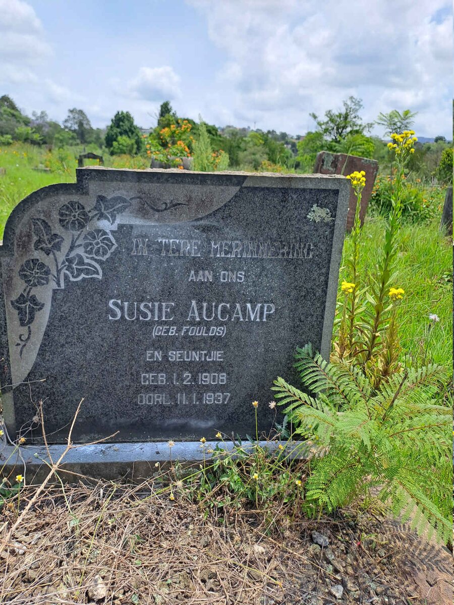 AUCAMP Susie nee FOULDS 1908-1937