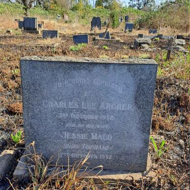 ARCHER Charles Lee -1952 & Jessie Maud nee TOPHAM -1952