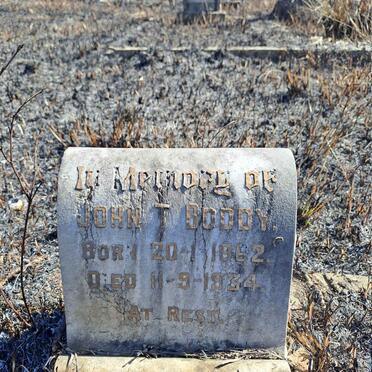 BODDY John T. 1862-1934