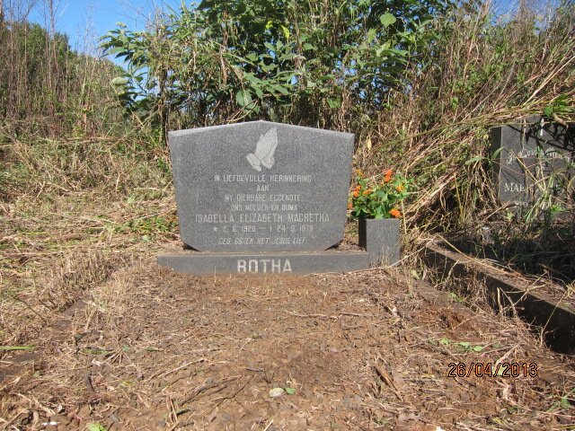 BOTHA Isabella Elizabeth Magrietha 1920-1979