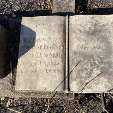 BOOYSEN Martha Johanna Susanah, voorheen SLABBERT nee VELDMAN -1958