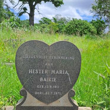BAIKIE Hester Maria 1911-1971