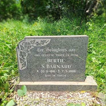 BARNARD Bertie S. 1916-1986