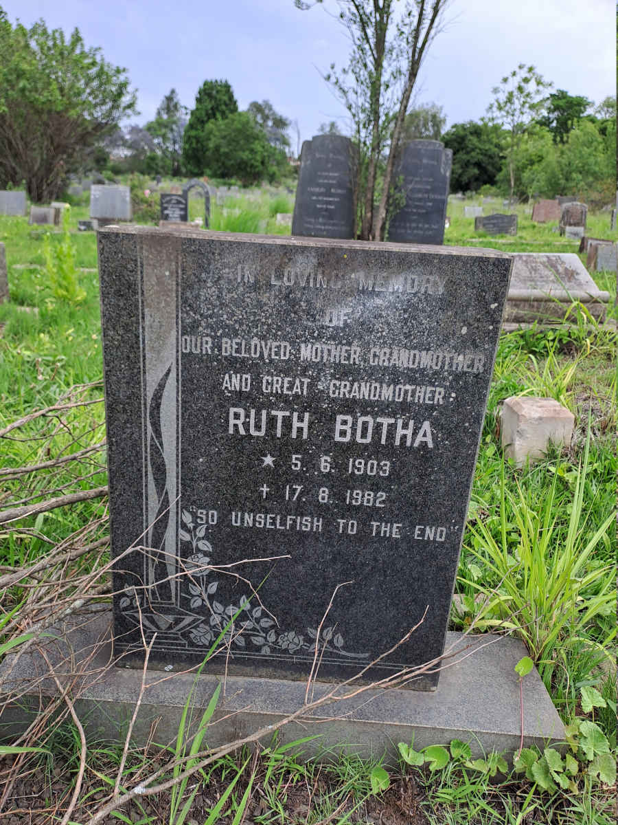 BOTHA Ruth 1903-1982