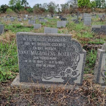 BOTHA Anna Magdalena nee HERSELMAN 1894-1967