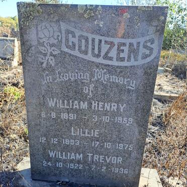 COUZENS William Henry 1891-1959 & Lillie 1893-1975 :: COUZENS William Trevor 1922-1936