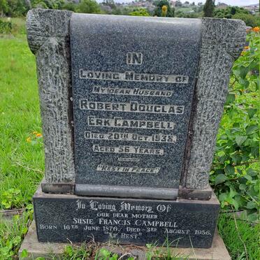 CAMPBELL Robert Douglas Erk -1938 & Susie Francis 1876-1956