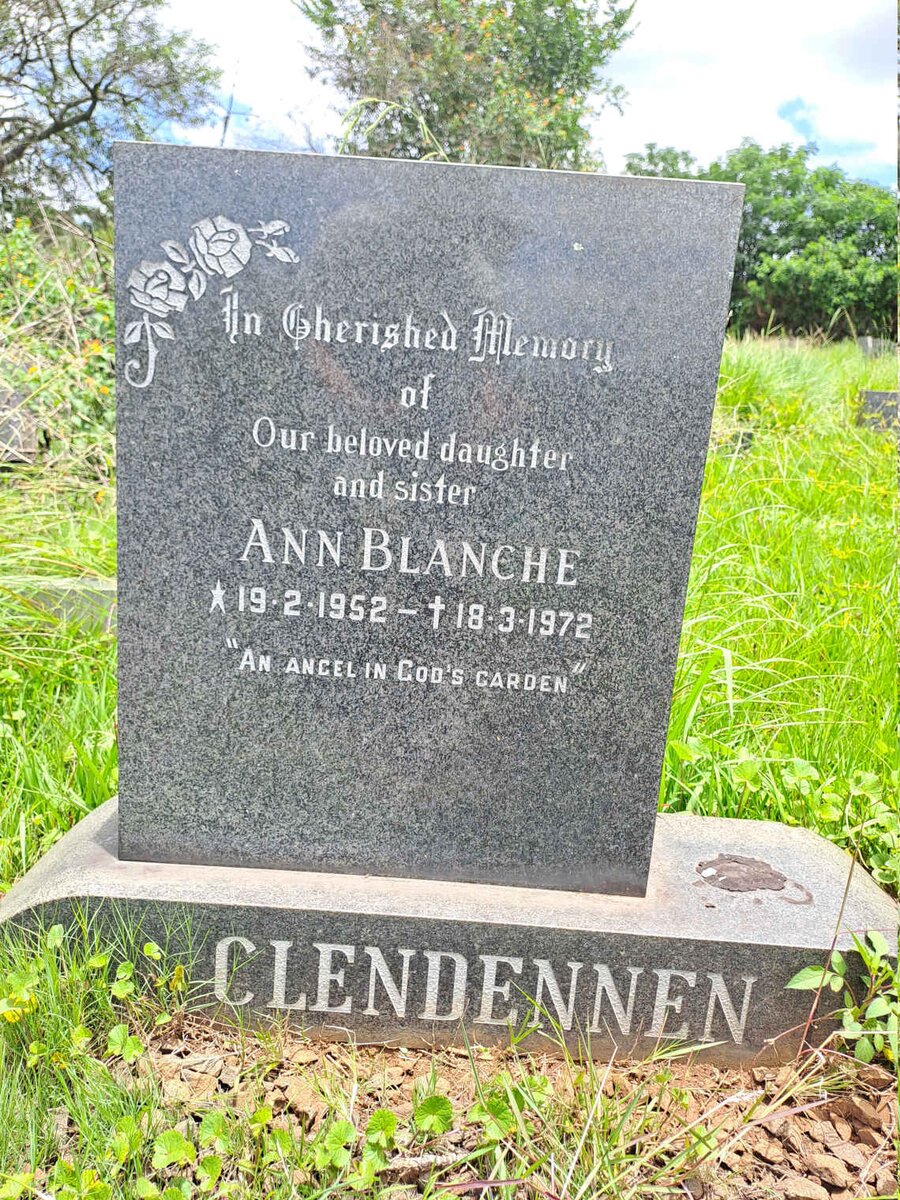 CLENDENNEN Ann Blanche 1952-1972