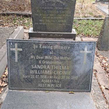 CROWIE Victor Francis -1969 & Iris Sylvia -1989 :: WILLIAMS-CROWIE Sandra Thelma 1956-2017_1