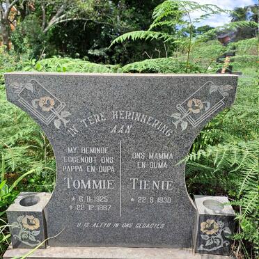 DICKSON Tommie 1925-1987 & Tienie 1930-