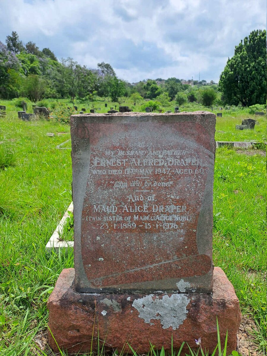 DRAPER Ernest Alfred -1947 & Maud Alice 1889-1976