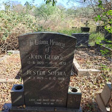EAYRS John George 1920-1979 & Hester Sophia 1929-1999