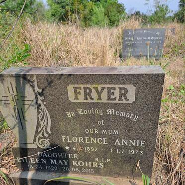 FRYER Florence Annie 1897-1973 :: KOHRS Eileen May 1920-2015