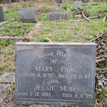FAIR Mary 1873-1962 :: MUIR Jessie 1885-1961