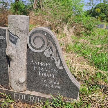 FOURIE Andries Francois 1934-1992
