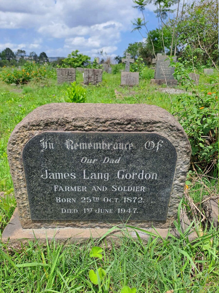 GORDON James Lang 1872-1947