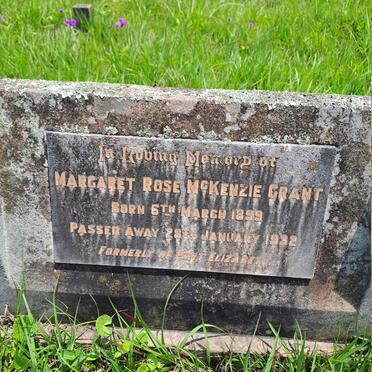 GRANT Margaret Rose McKenzie 1899-1932