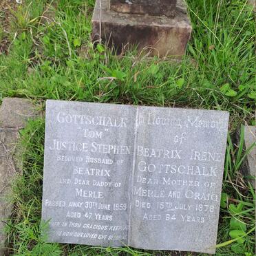 GOTTSCHALK Justice Stephen -1959 & Beatrice Irene -1976