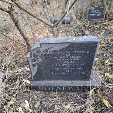 GROENEWALD Harry 1905-1982 & Leen 1916-1986