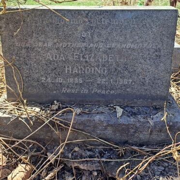 HARDING Ada Elizabeth 1885-1967
