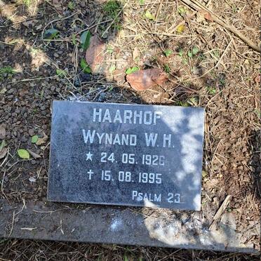 HAARHOFF Wynand W.H. 1926-1995