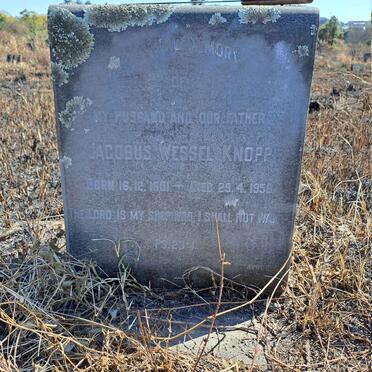KNOPP Jacobus Wessel 1901-1958