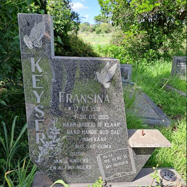 KEYSER Fransina 1918-1995
