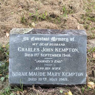 KEMPTON Charles John -1946 & Norah Maude Mary -1969