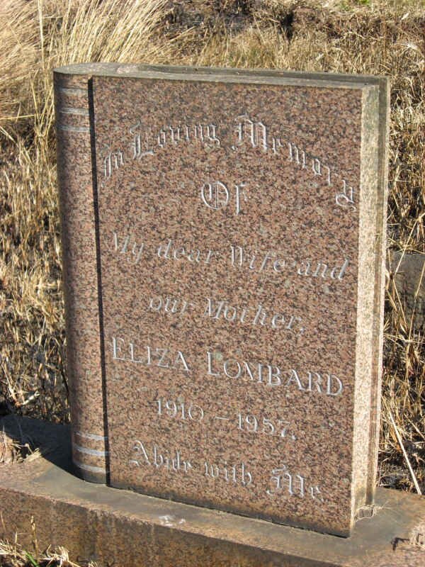 LOMBARD Eliza 1910-1957