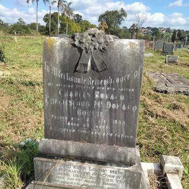 McDONALD Charles Ronald Chelmsford -1933 :: McDONALD Dennis -1942