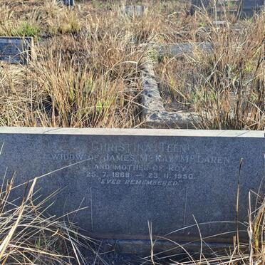 MCLAREN Christina 1868-1950